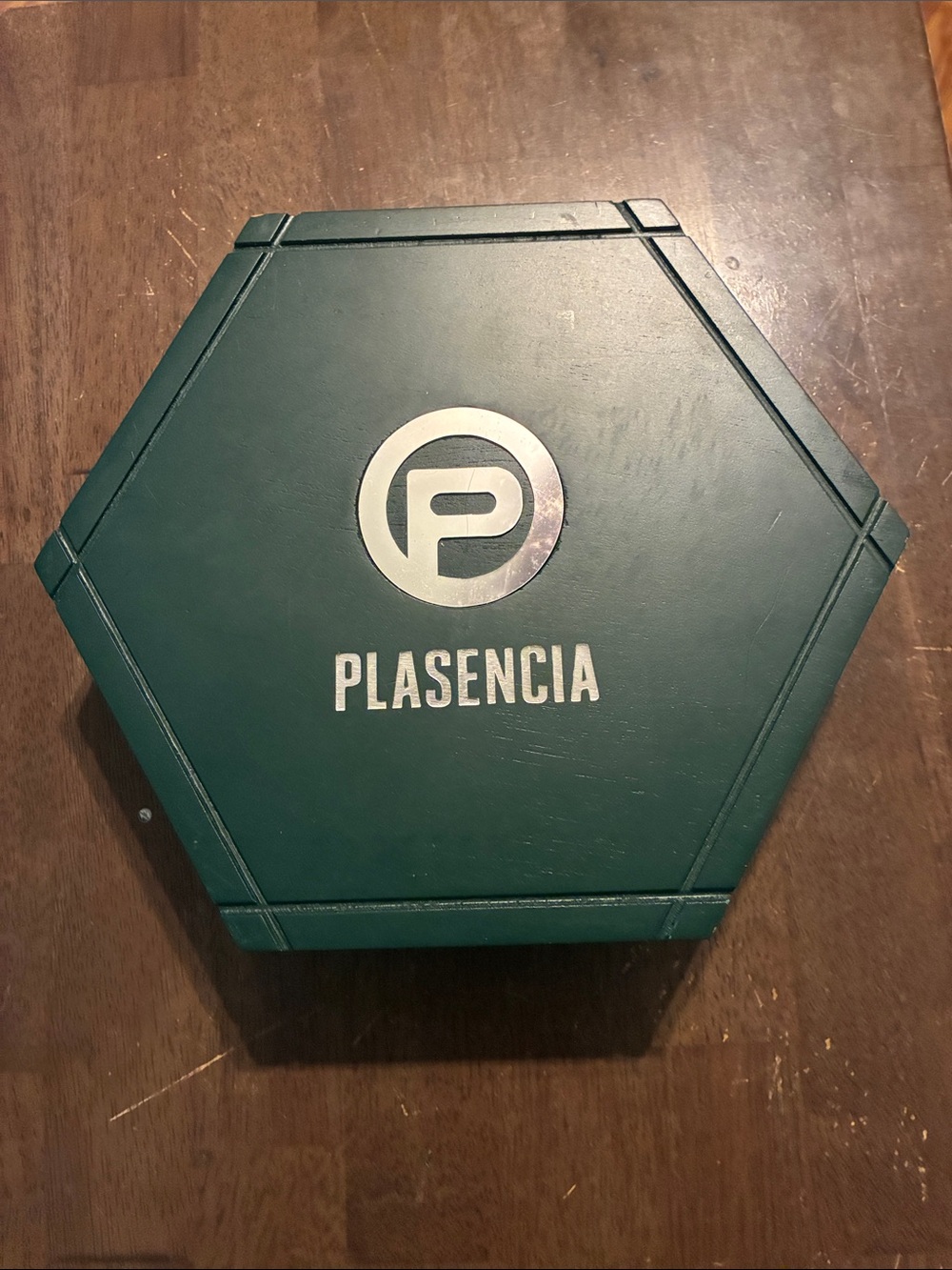 Green Hexagon Cigar/Storage Box